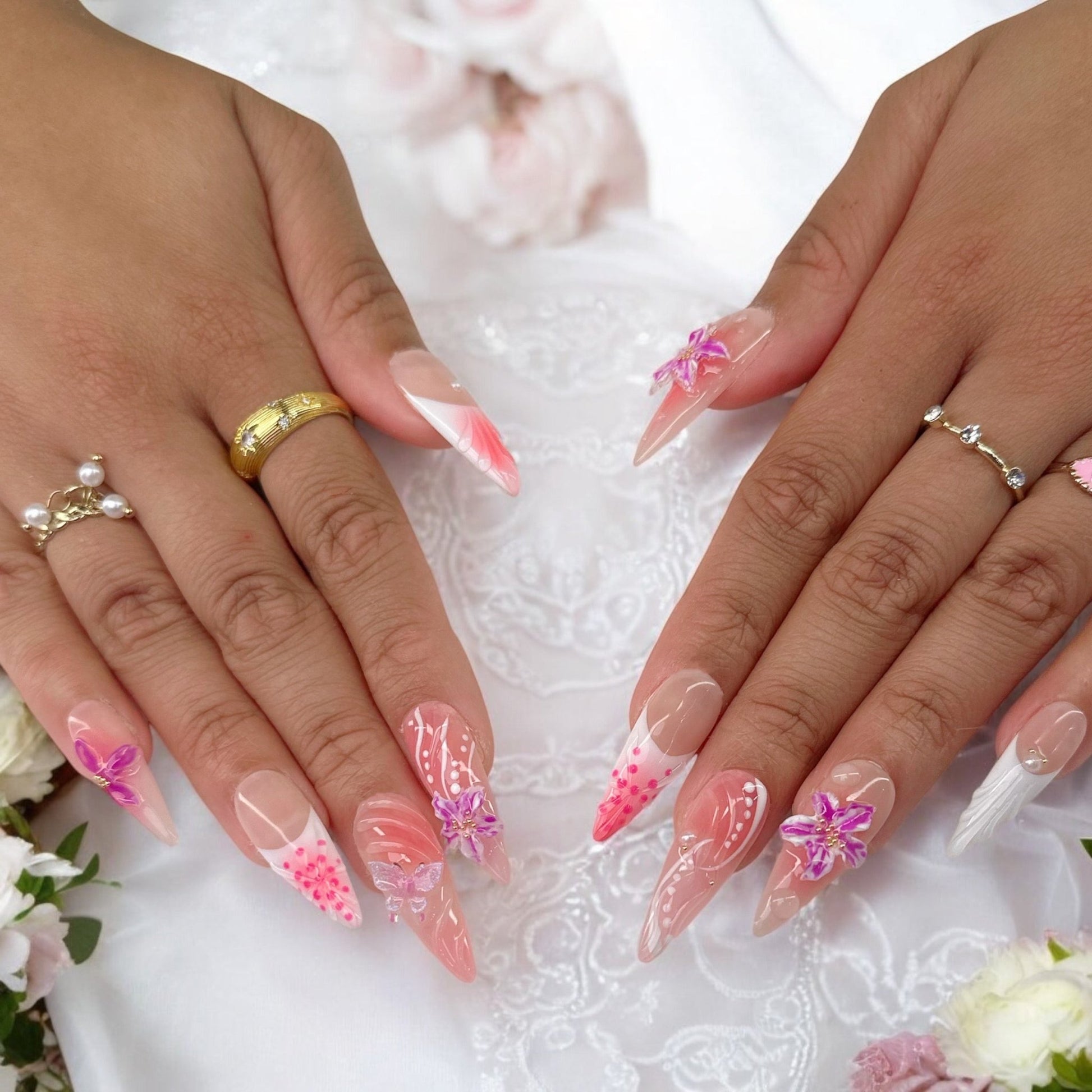 3D Hawaii Flower - Nails kim