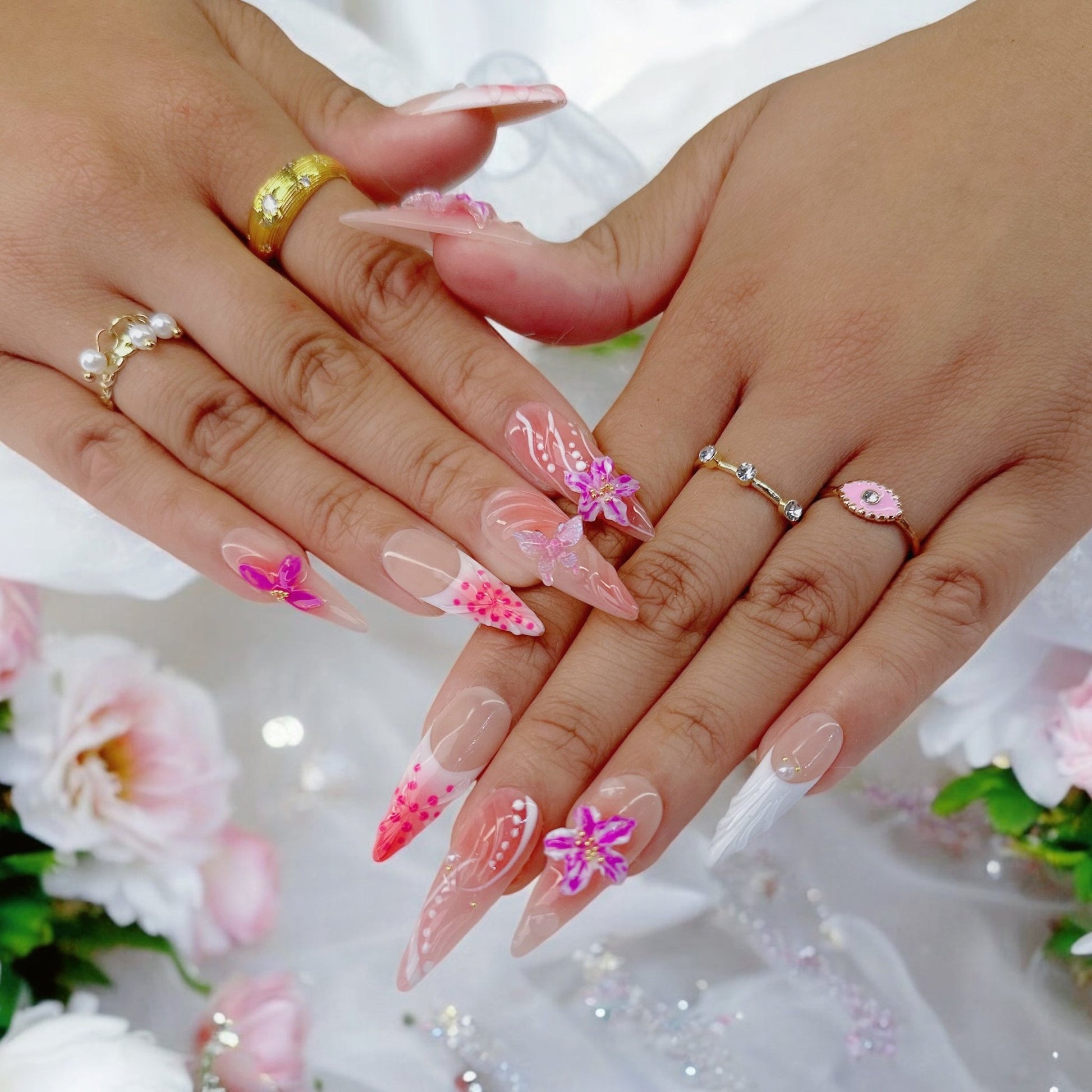 3D Hawaii Flower - Nails kim