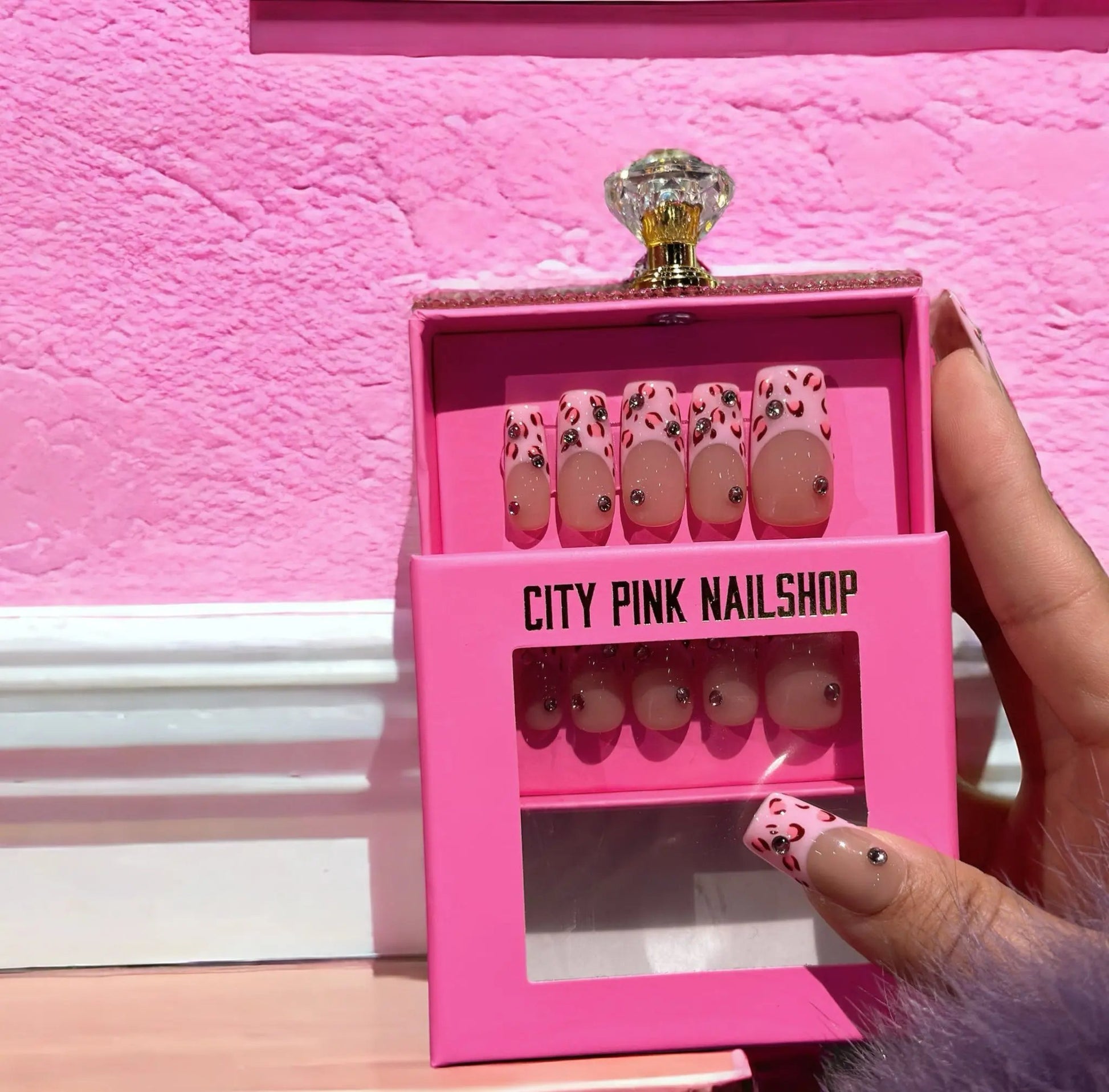 Classics city pink Square - Nails kim