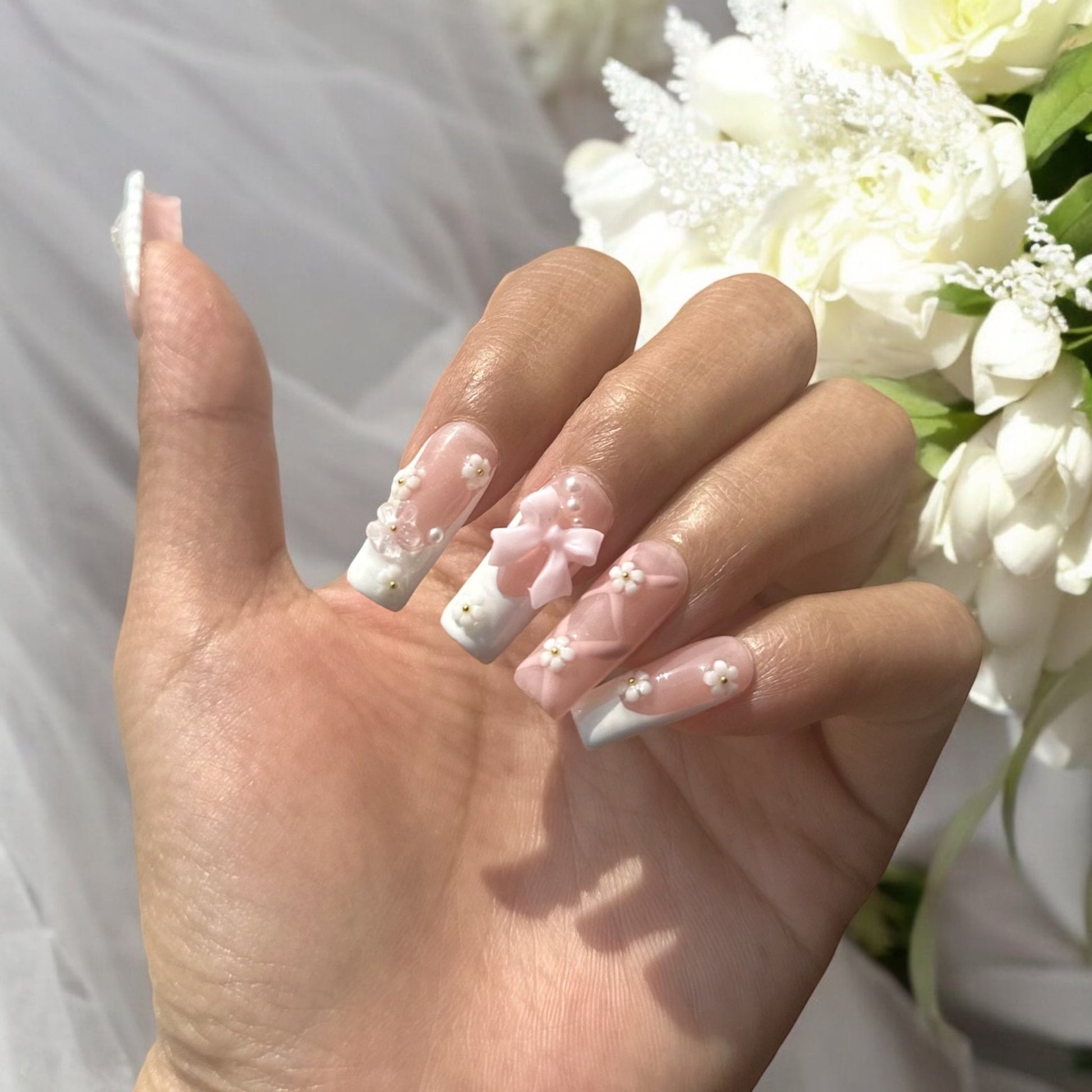 Mini Bow flower set - Nails kim