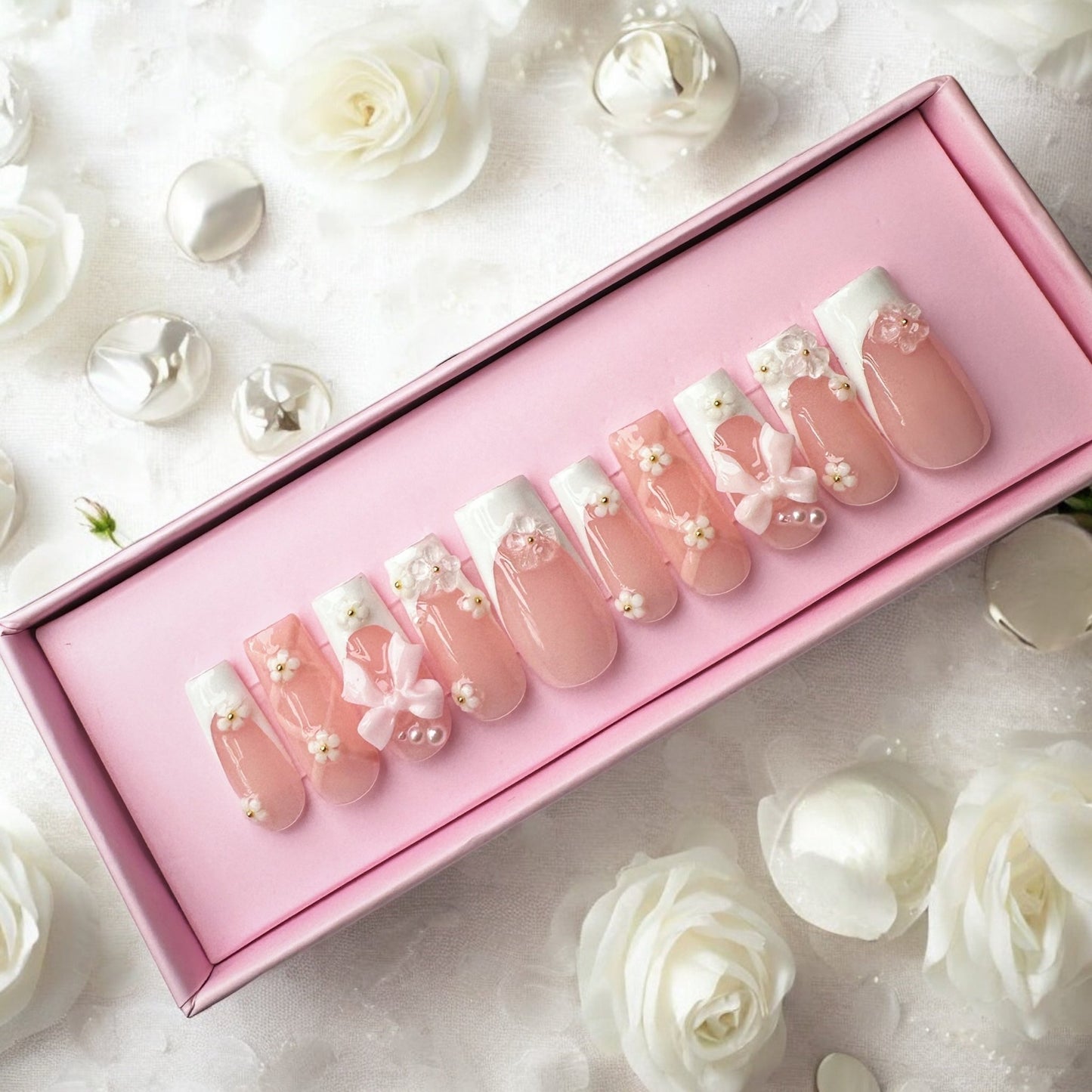Mini Bow flower set - Nails kim